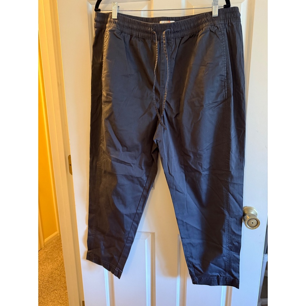 Lou & Grey Loft Gray Drawstring Elastic Waist Jogger Pants XL